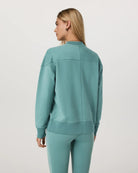 crewneck sweater in teal