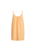 orange mii slip dress