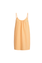 orange mii slip dress