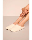 ivory sherpa slippers