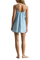 mini lounge slip dress in blue