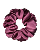burgundy silk scruchie