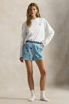 striped polo bear boxer shorts in blue