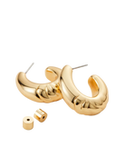 chunky gold hoop earring