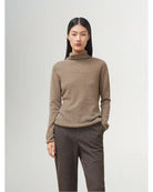 light brown turtle neck sweater