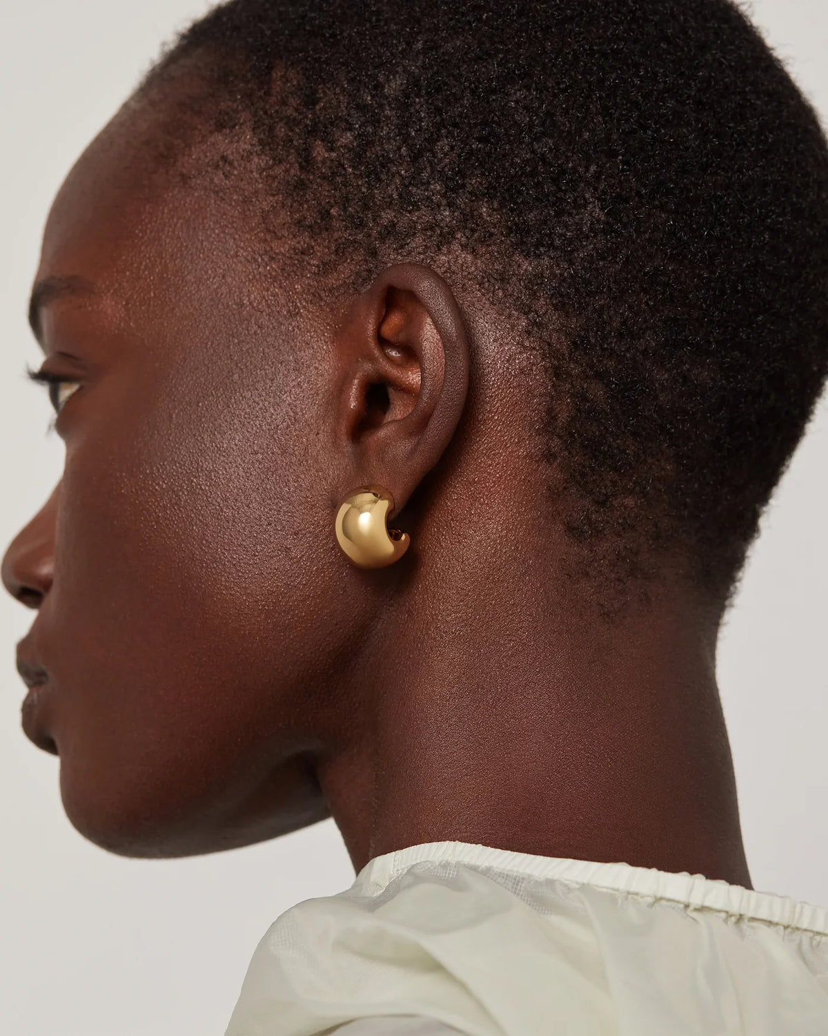 chunky statement gold earrings