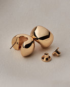 chunky statement gold earrings