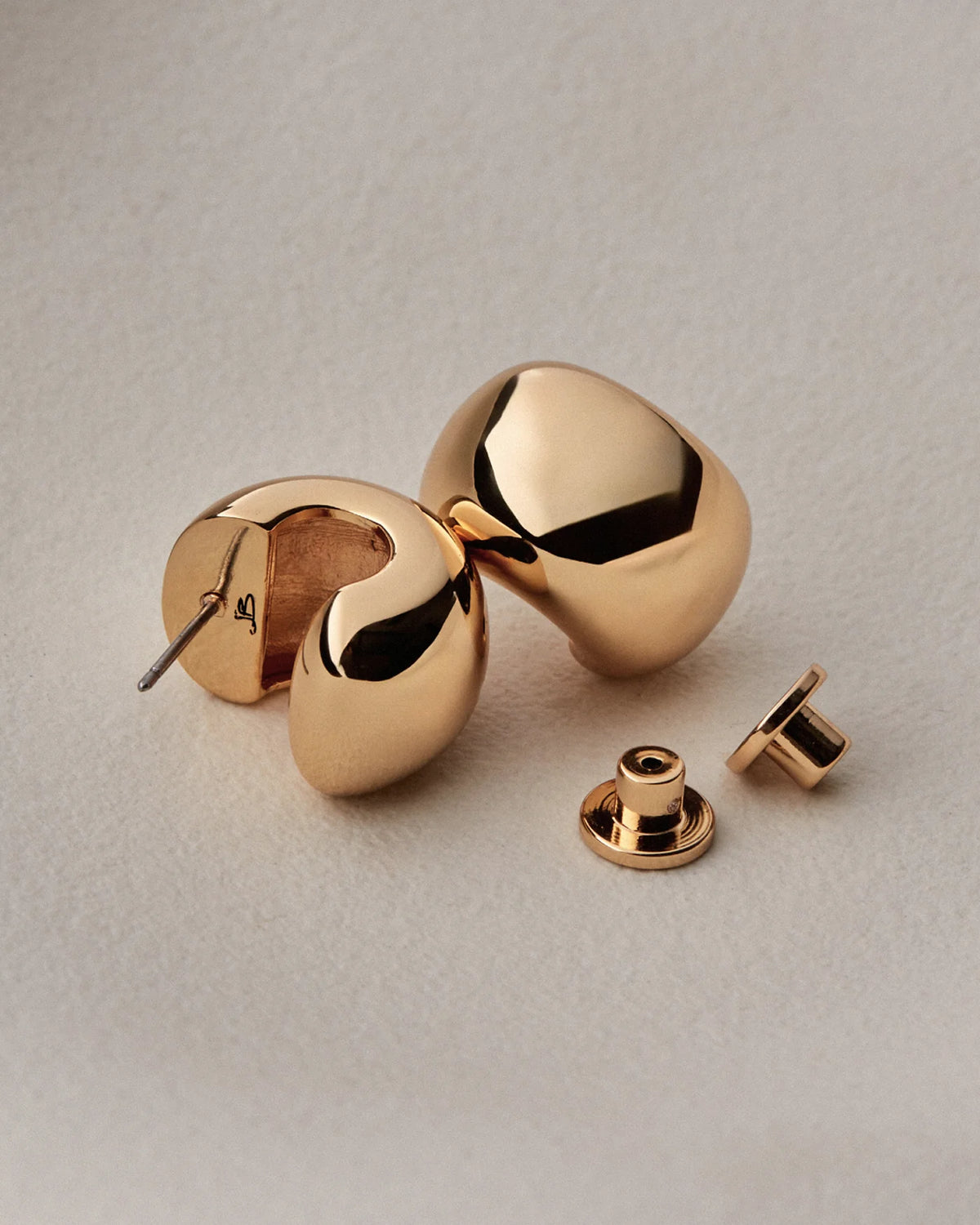 chunky statement gold earrings