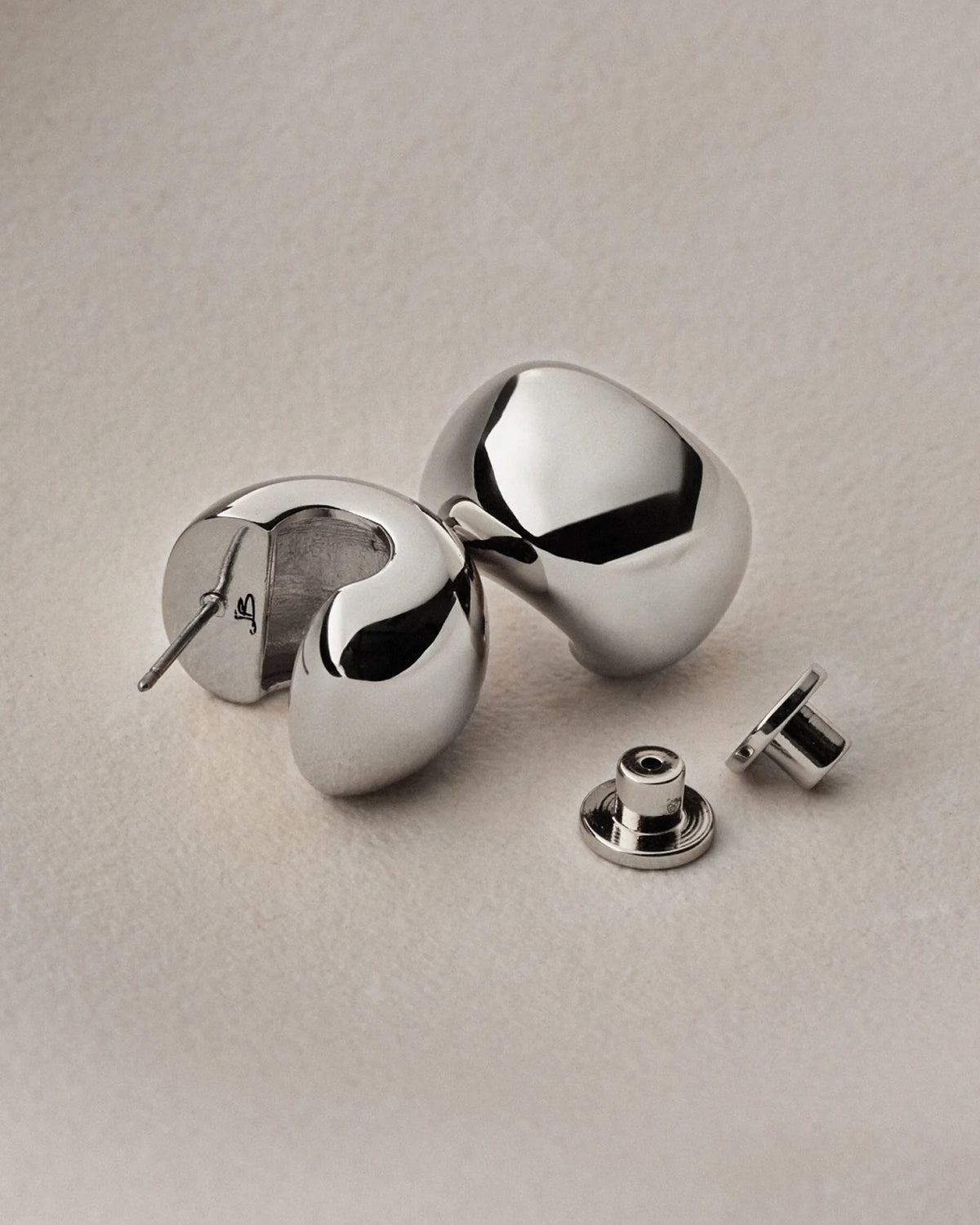 chunky silver earrings
