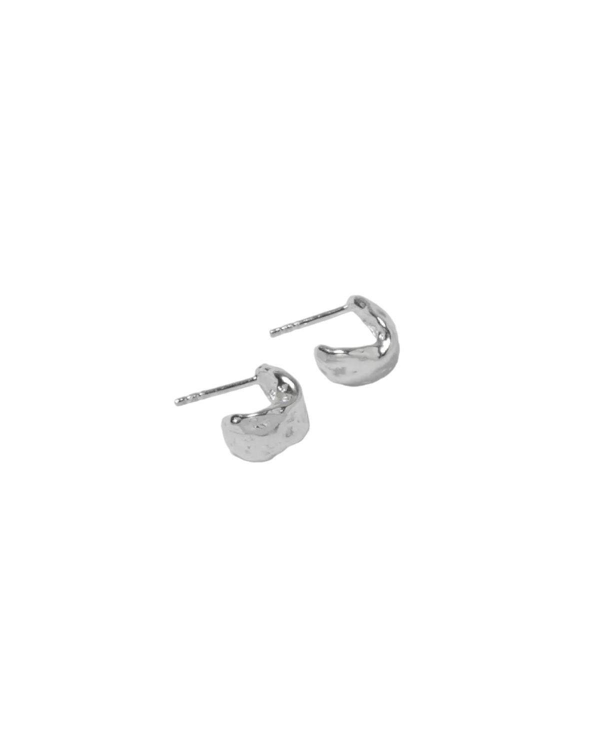 small silver hoop earrings