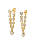 drop diamond earrings in gold
