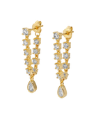 drop diamond earrings in gold