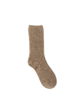 brown knit socks