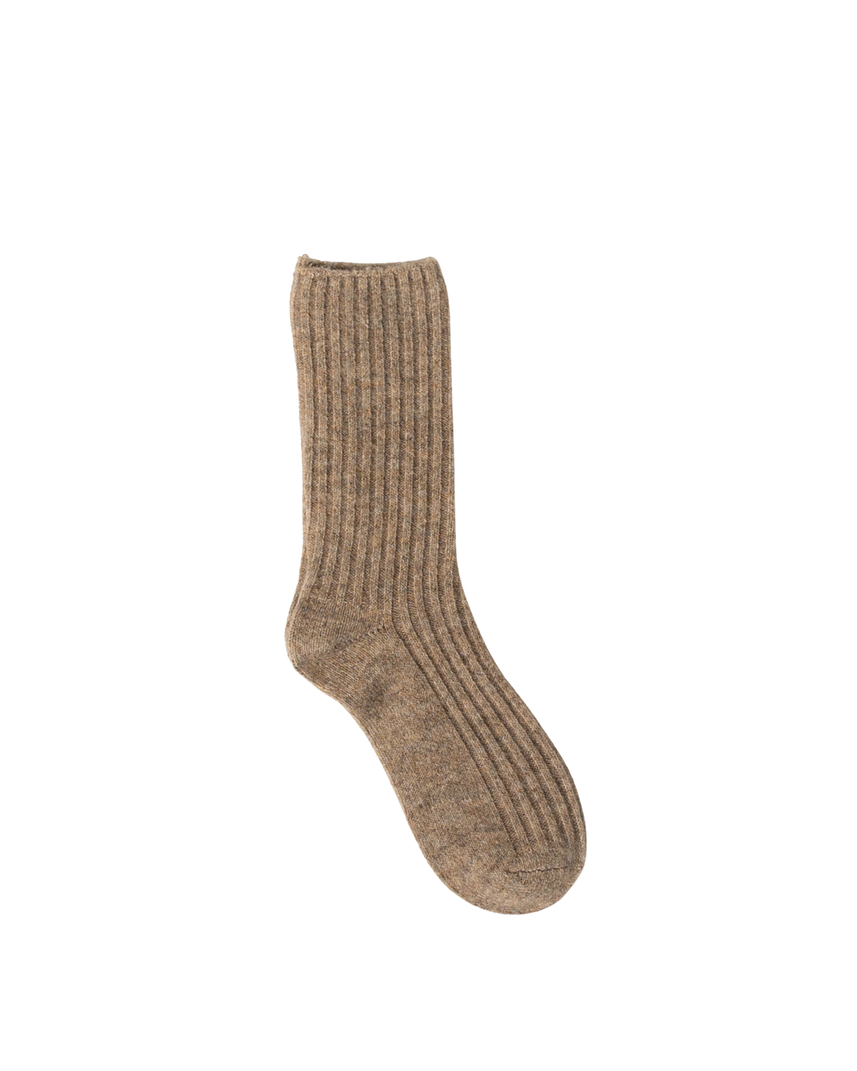 brown knit socks