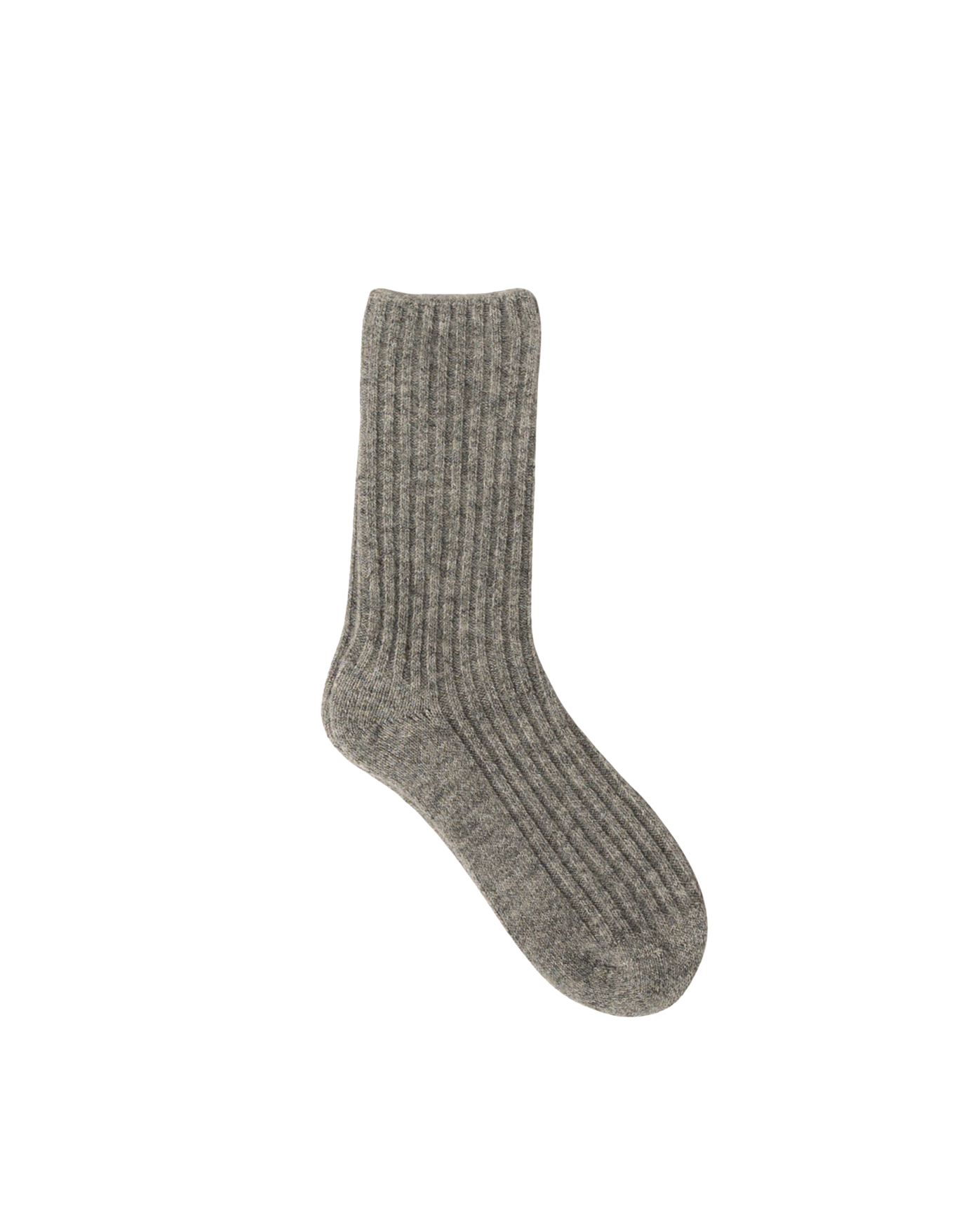grey knit high socks