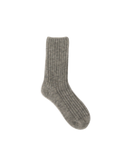 grey knit high socks