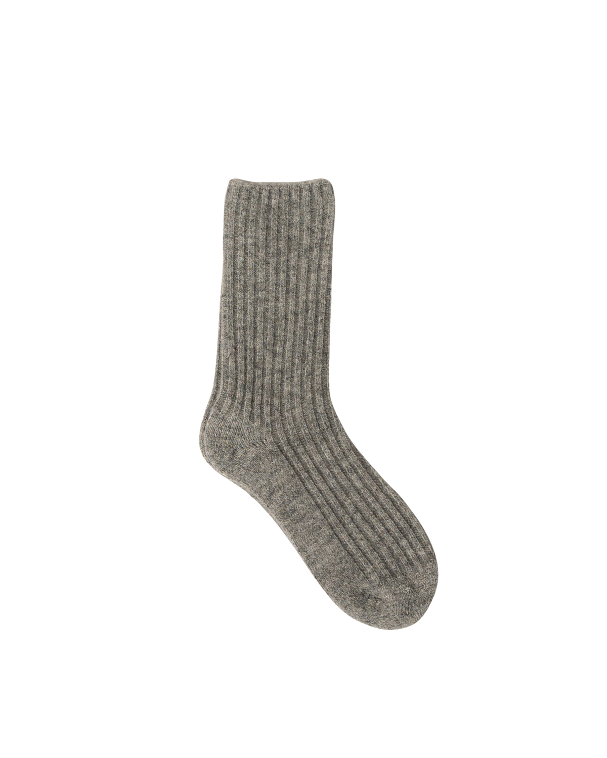 grey knit high socks