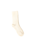 white knit high socks