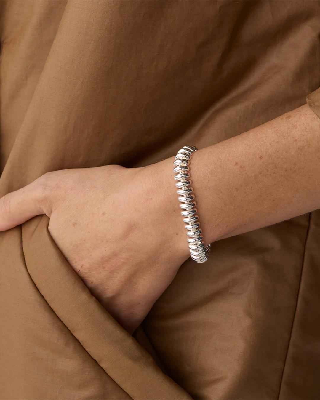 jenny bird statement bracelet in silver