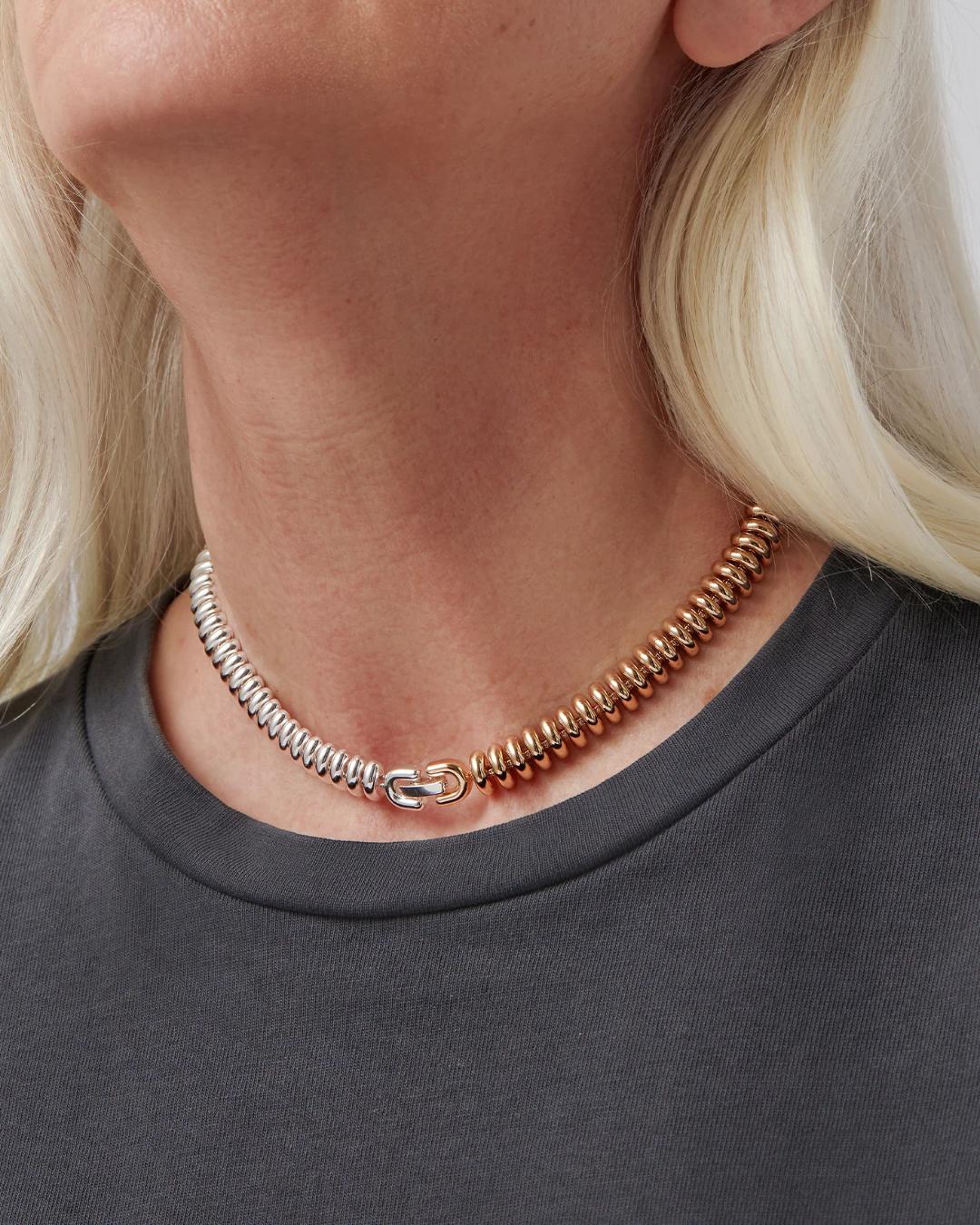 two tone choker Jenny Bird necklace
