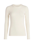 long sleeve top in cream