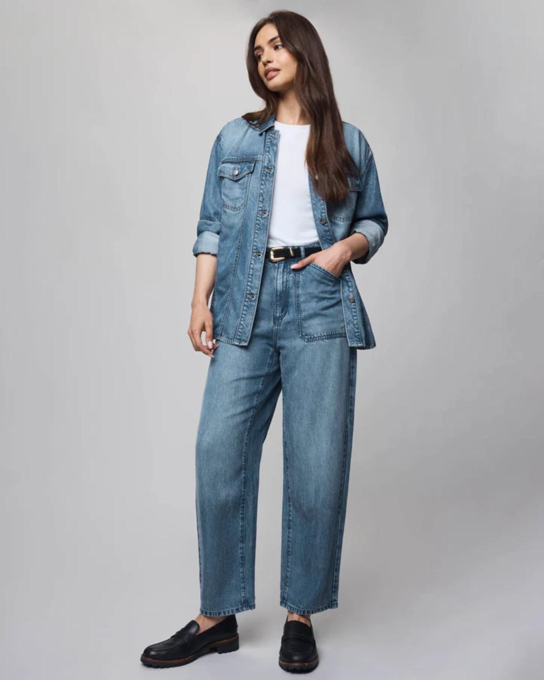 blue denim jacket