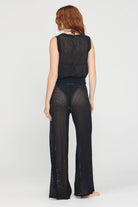 mesh pants in black