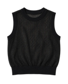 mesh black tank top