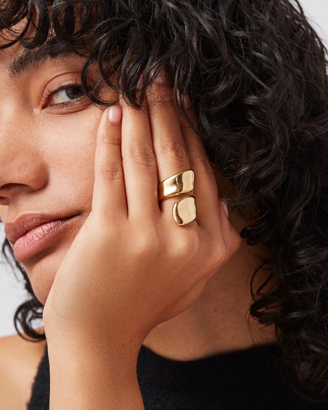 jenny bird gold statement ring
