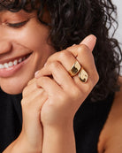 jenny bird gold statement ring