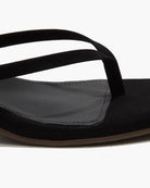black suede kitten heel