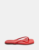 red square toe sandal