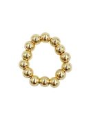 beaded gold ring