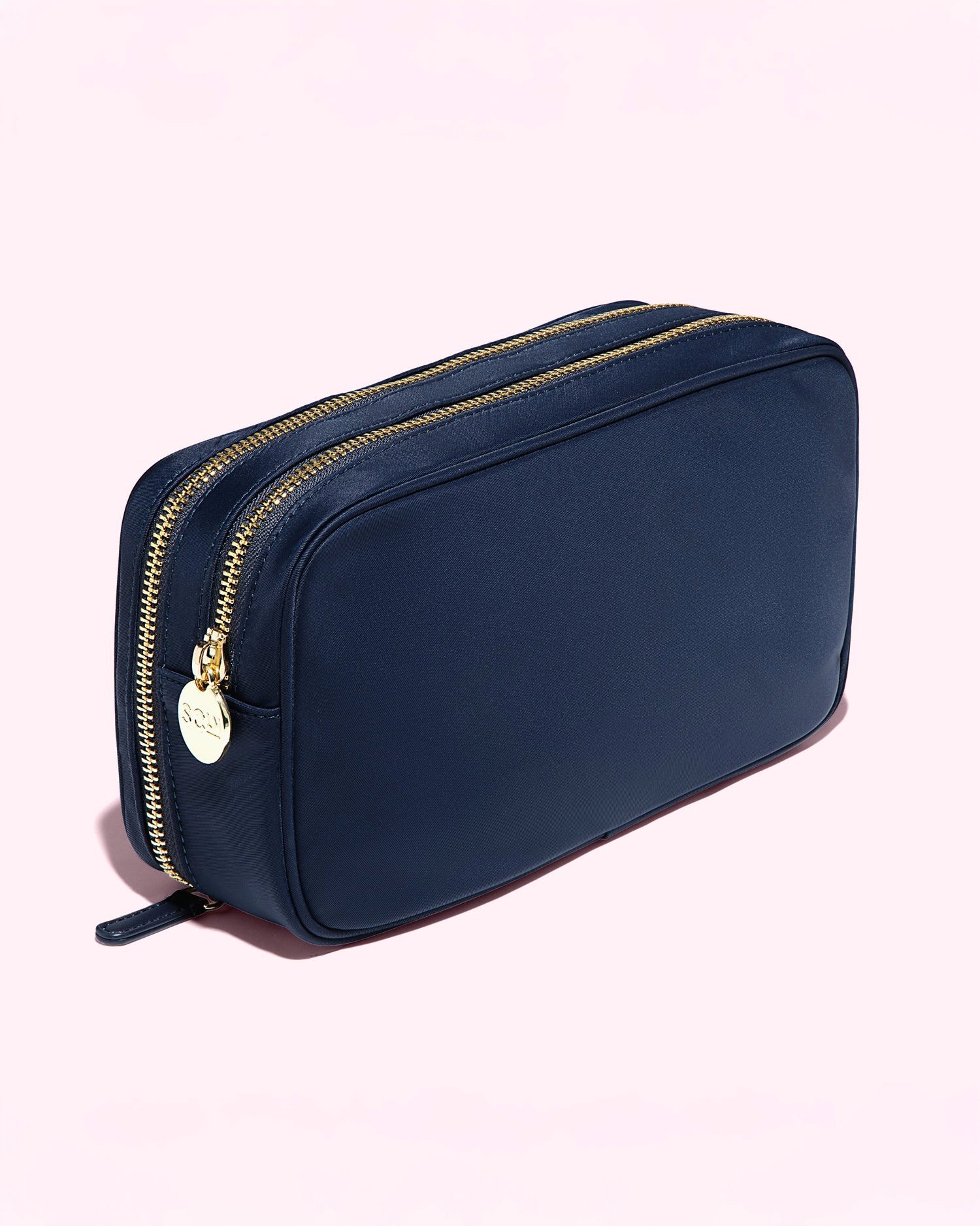 Stoney Clover Lane Double Zip Pouch in Navy