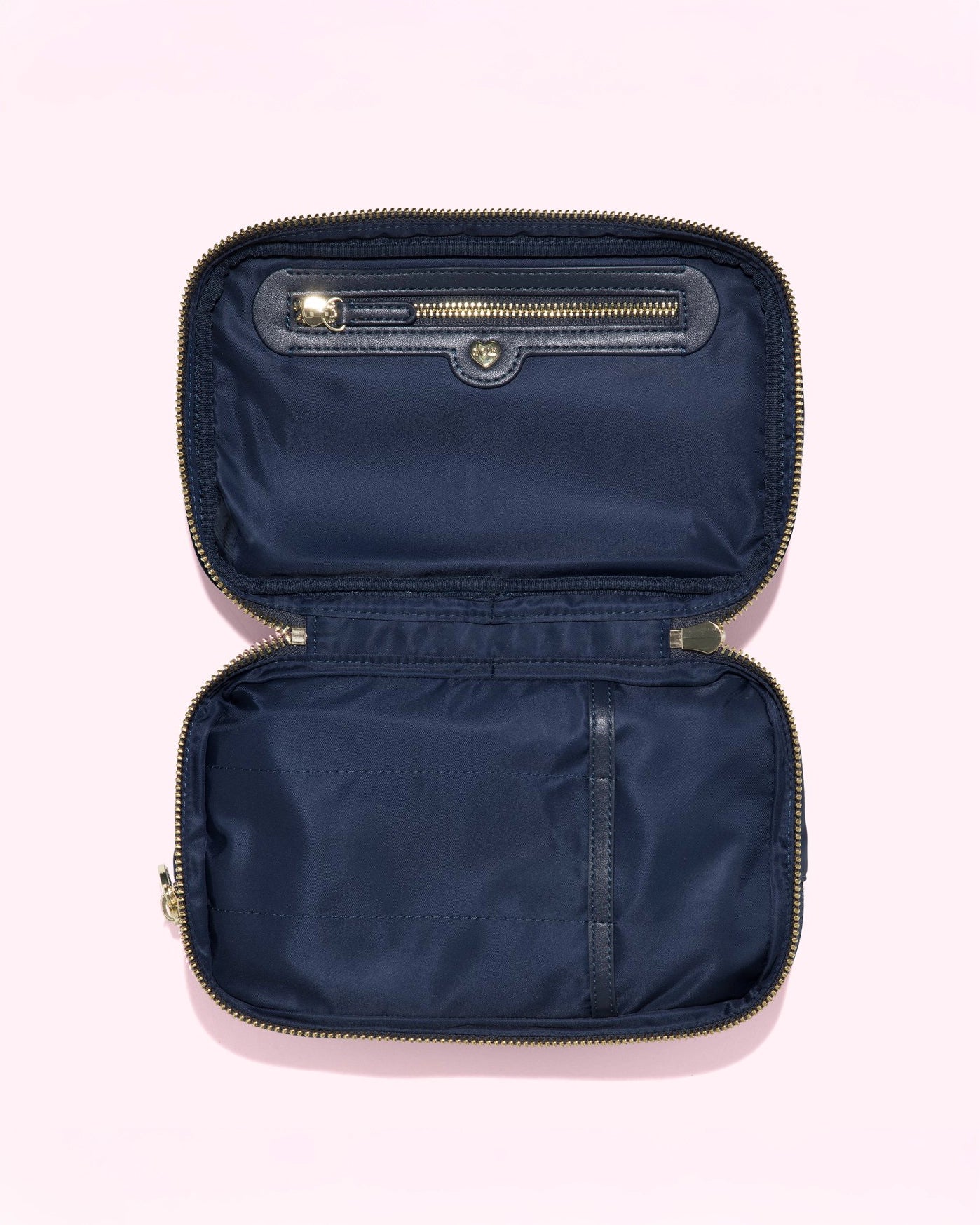Stoney Clover Lane Double Zip Pouch in Navy