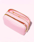 Stoney Clover Lane Double Zip Pouch in Flamingo