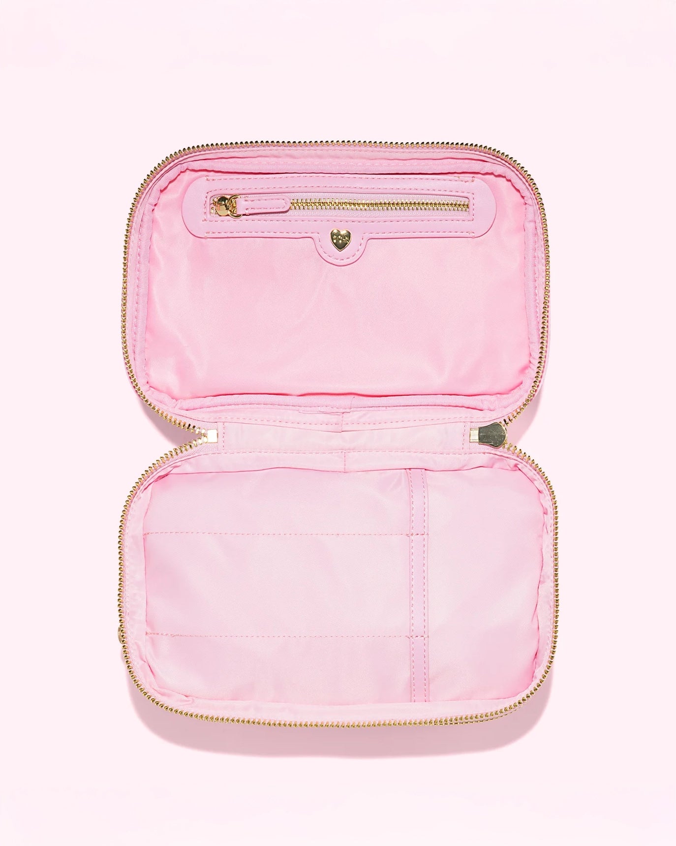 Stoney Clover Lane Double Zip Pouch in Flamingo