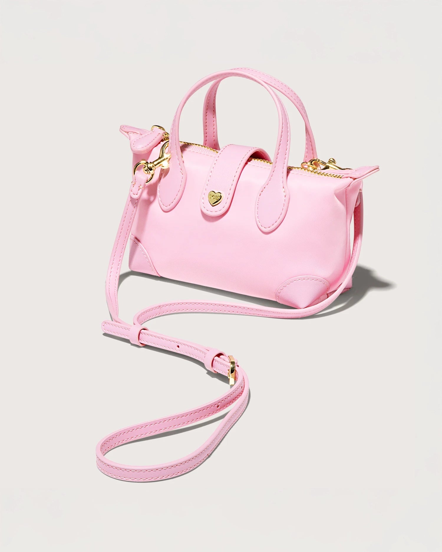 Stoney Clover Lane Pouchette Crossbody Bag in Flamingo Pink