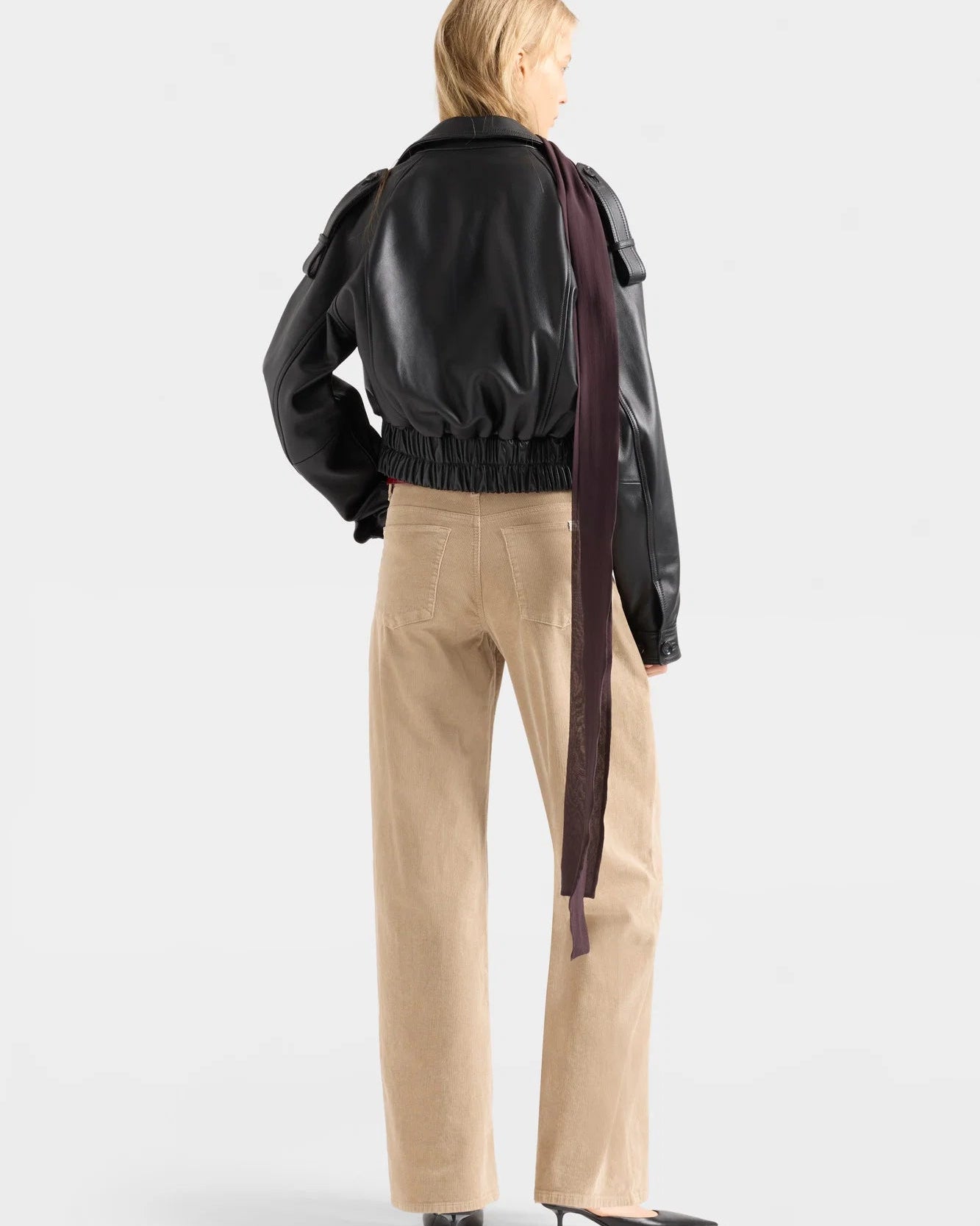 wide leg tan pant