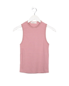 striped tank top in pink and dark pink