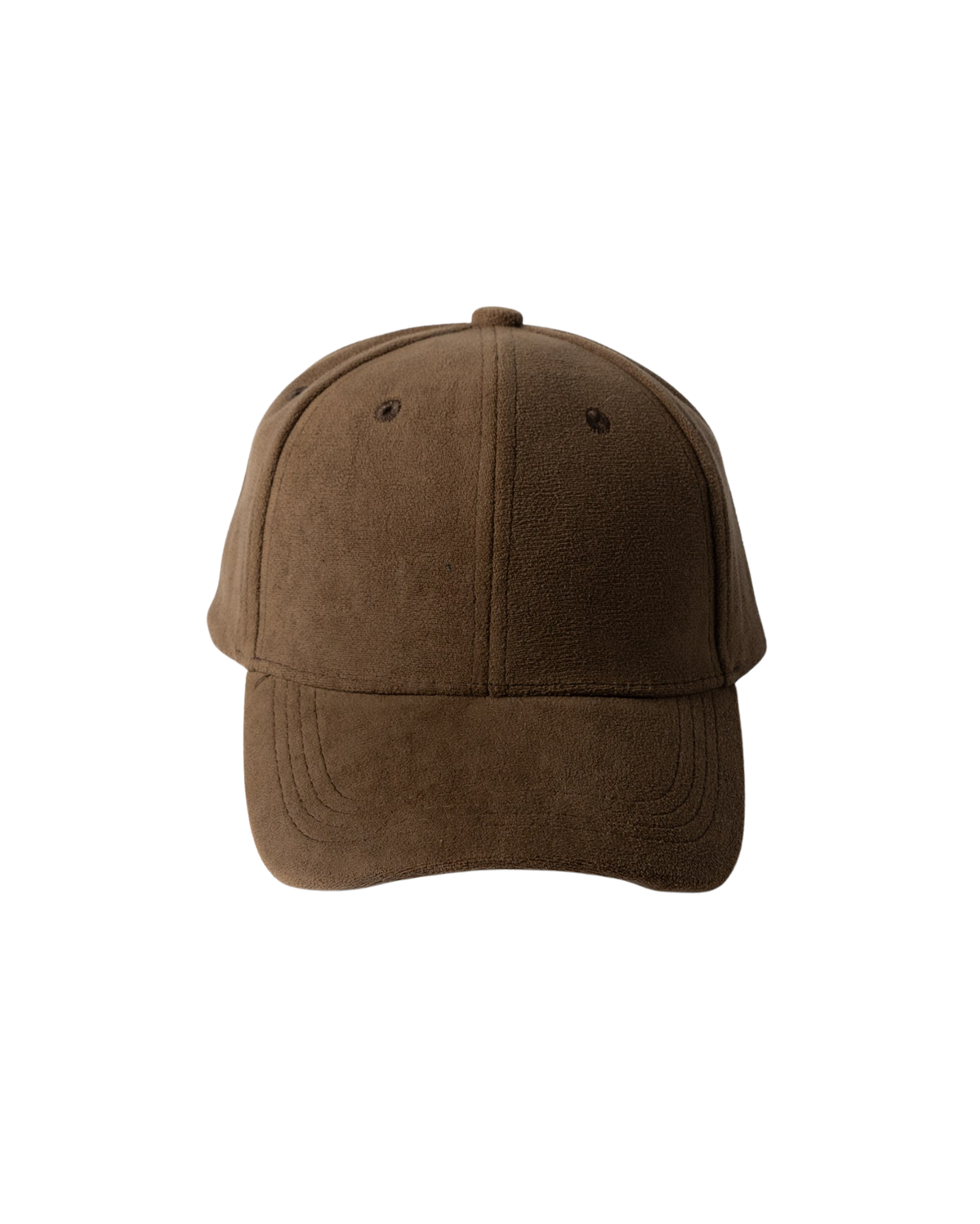 brown suede baseball hat