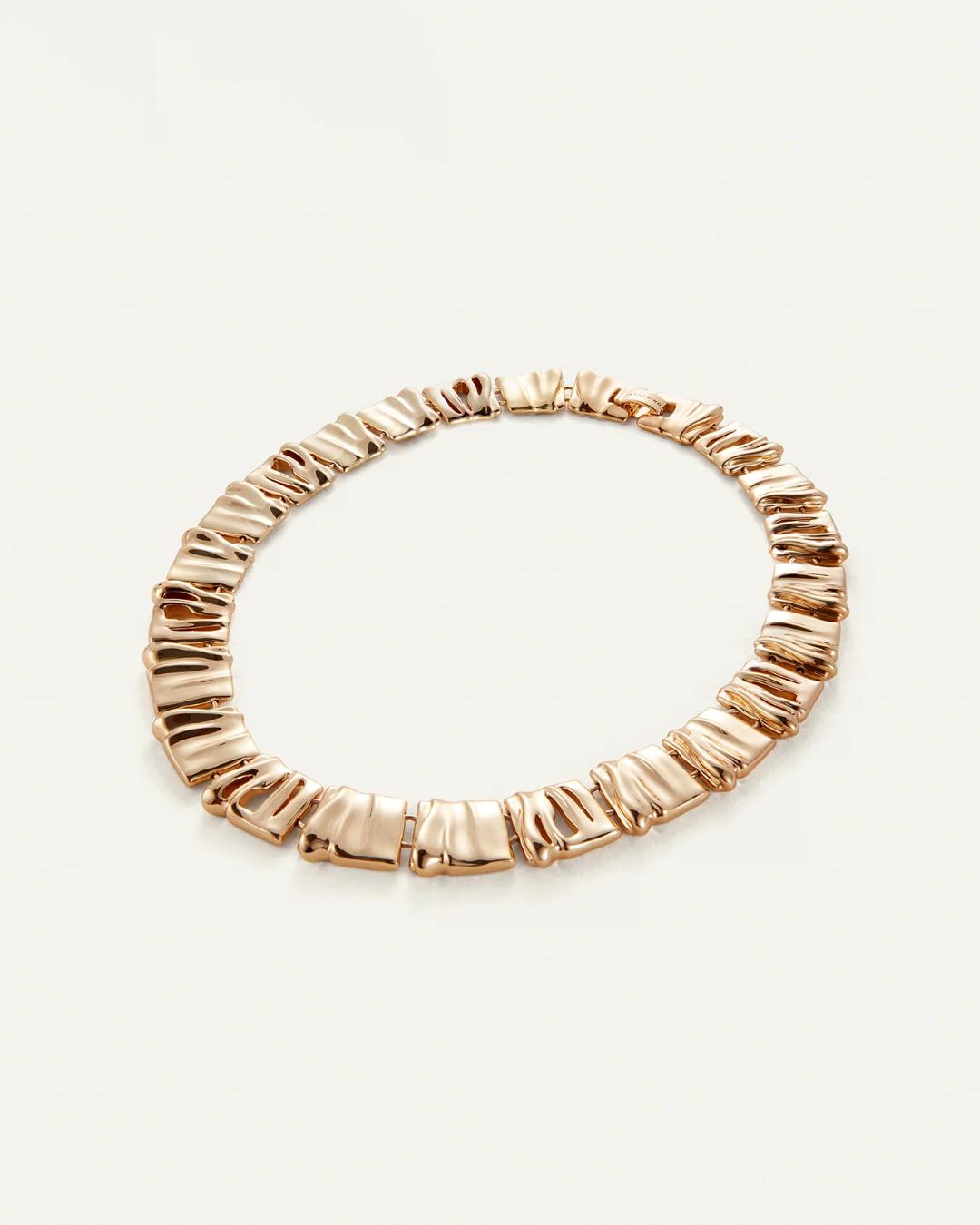 chunky gold statement necklace