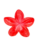 large flower claw clip in red