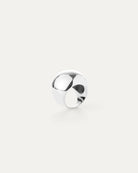 jenny bird statement round ring in silver