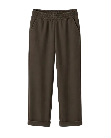 cuffed green sweatpant 