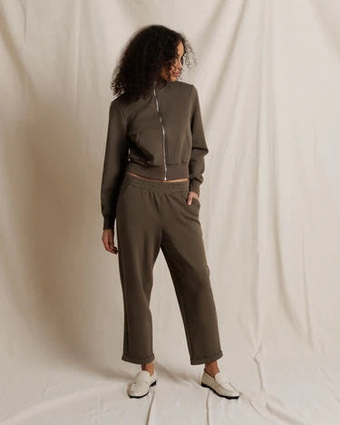 cuffed green sweatpant 