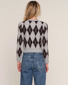 grey and black knit sweater