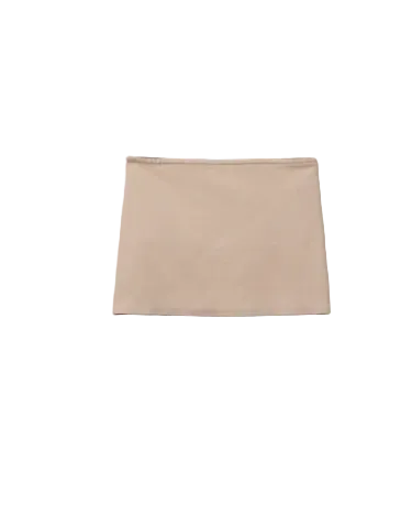 strapless tube top in beige