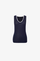 navy tank top