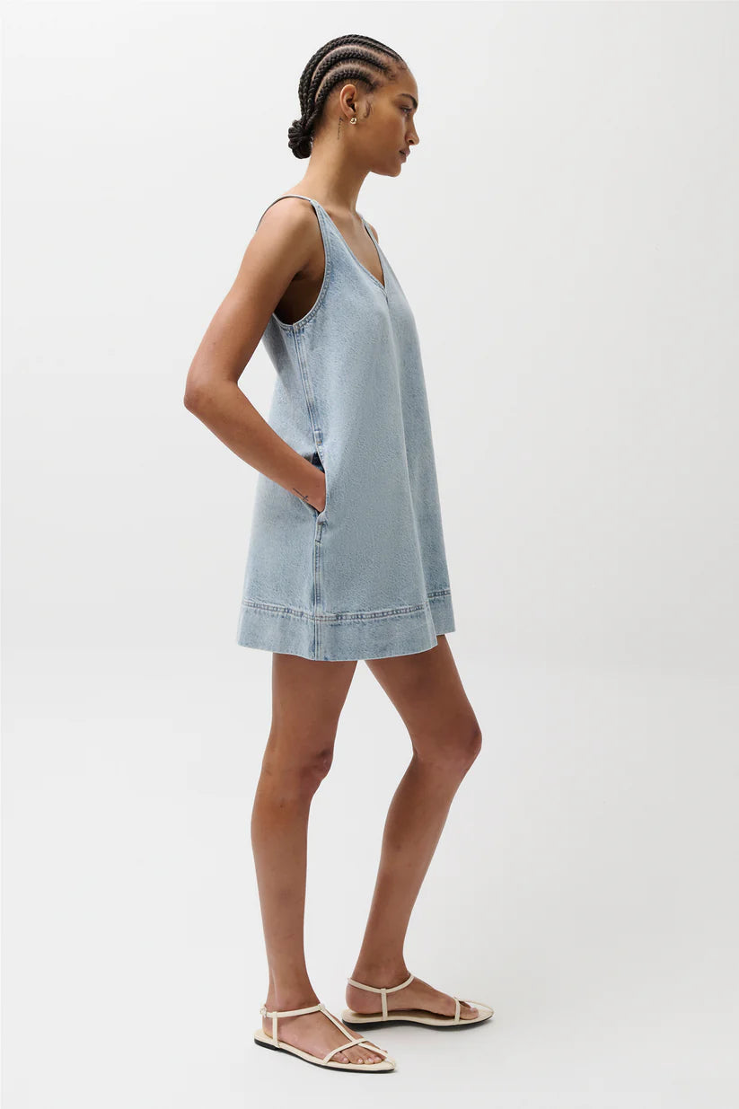 mini denim dress